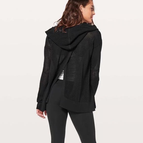 lululemon athletica Sweaters - Lululemon Still Movement Wrap Sweater in Black
